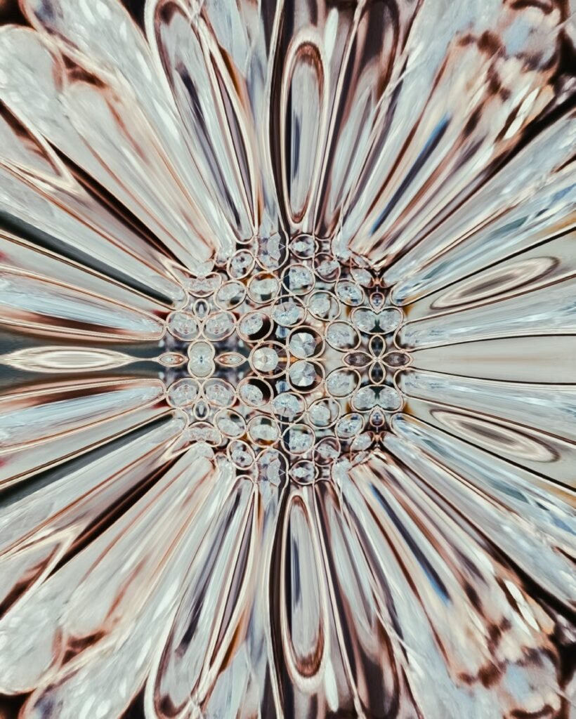macro photography of sparkling diamonds